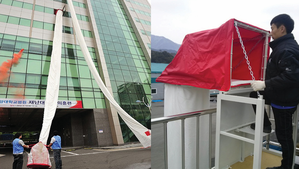 수직강하식 구조대 이미지